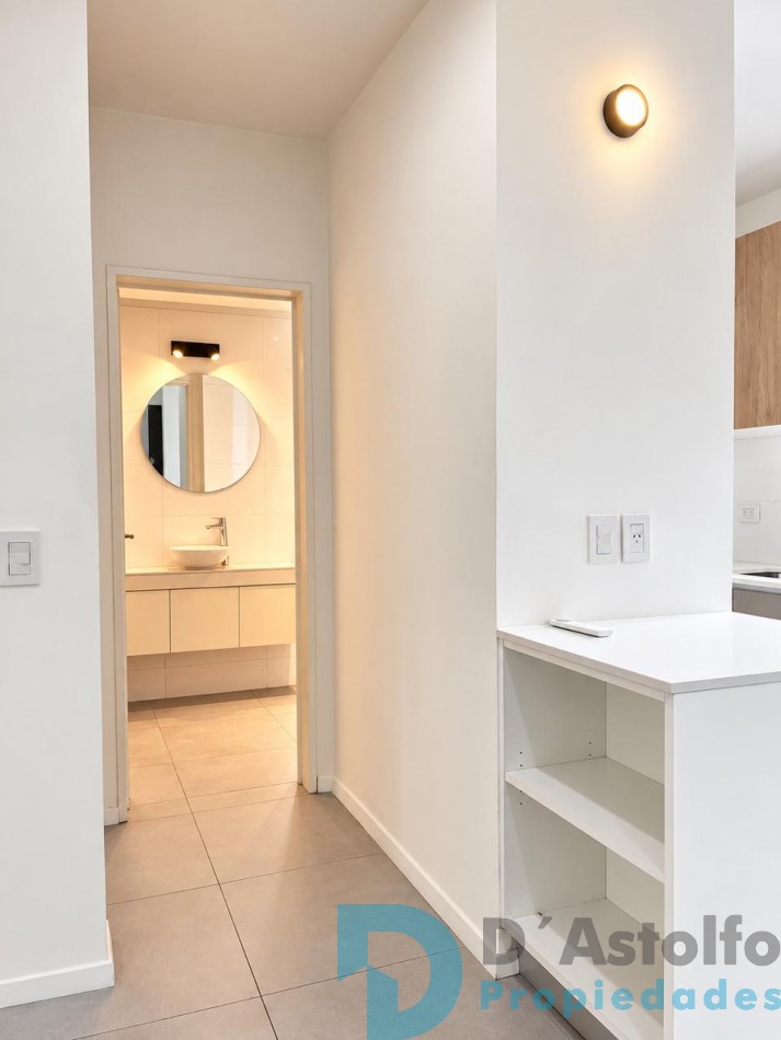 Excelente 2 ambientes con vestidor de 59 mts 